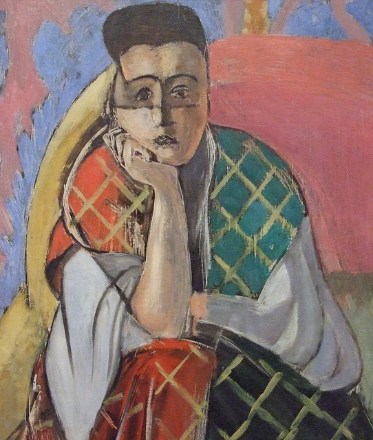 Detail of Woman with a Veil by Matisse in the Museum of Modern Art, August 2010