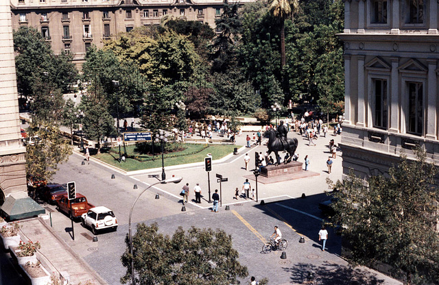Plaza de Armas de Santiago de Xile el 1995.