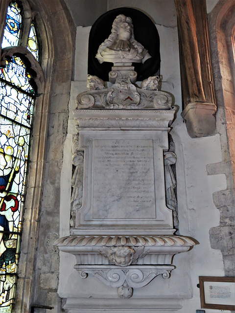 brampton church, hunts (6) c17 tomb of sir john bernard robert +1679 by william kidwell c.1690