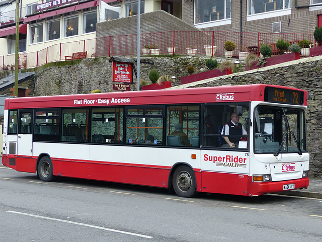 Plymouth Citybus 75 in Looe - 10 February 2017