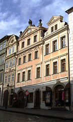 House of the Red Eagle (left),  Nerudova 6, Prague
