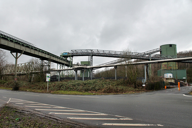 Bandbrücken und Bergeverladung nahe der Zeche Prosper II (Bottrop-Batenbrock) / 19.03.2017