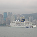 Cruise Ship On Hong Kong Harbour