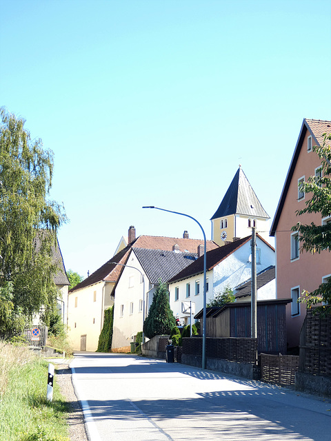 Ortseinfahrt nach Leonberg