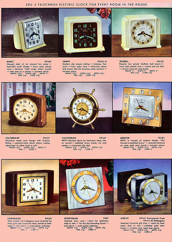 Telechron Electric Clocks (3), 1950/51