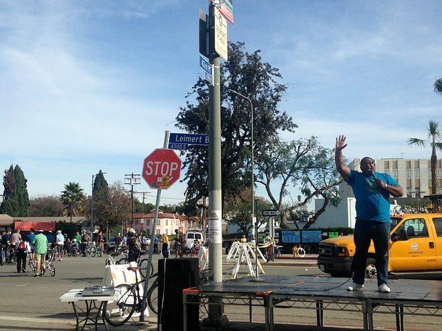 Comic, Leimert Park, CicLAvia