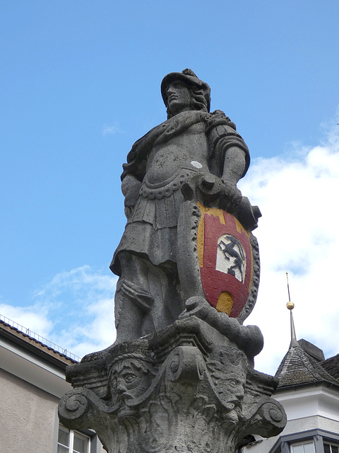 Chur- Statue of Saint Martin of Tours on the Martinsbrunnen