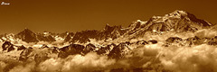 Massif du Mt Blanc vu d'avion Massif du Mt Blanc vu d'avion