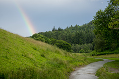 rainbow over Skelwith Bridge