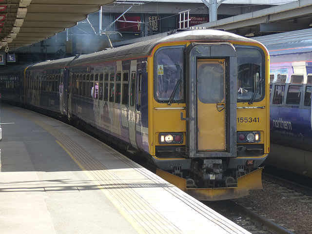 155341 departing Leeds - 8 April 2015