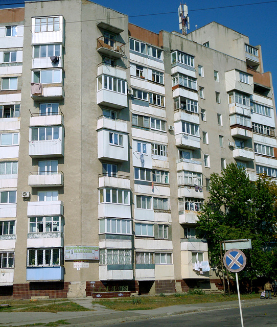 Transnistria- Tiraspol- Apartment Block