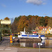 Autumn view from Håverud 25.Oct.2015. 58°49′11″N 12°24′54″E (approx. address: Kanalvägen 4, 464 72 Håverud, Sverige)