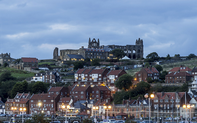 Whitby Abbey at dusk