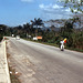 Auf dem Norman Manley Bouleward in Jamaica 1984