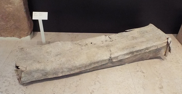 Lead Sarcophagus in the Archaeological Museum of Madrid, October 2022