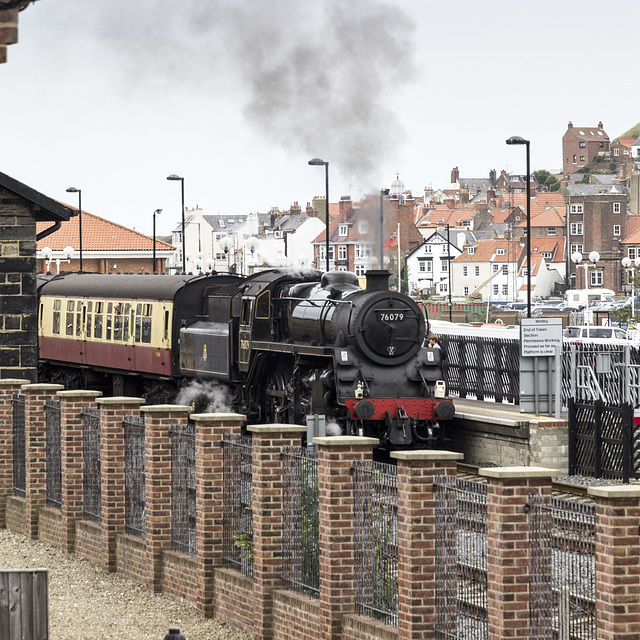 Class 4MT Mogul leaving Whitby #1