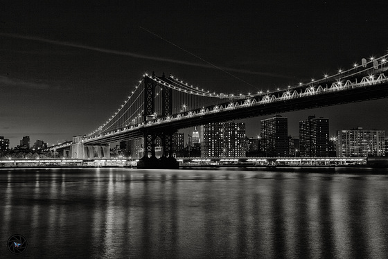 Manhattan Bridge by night