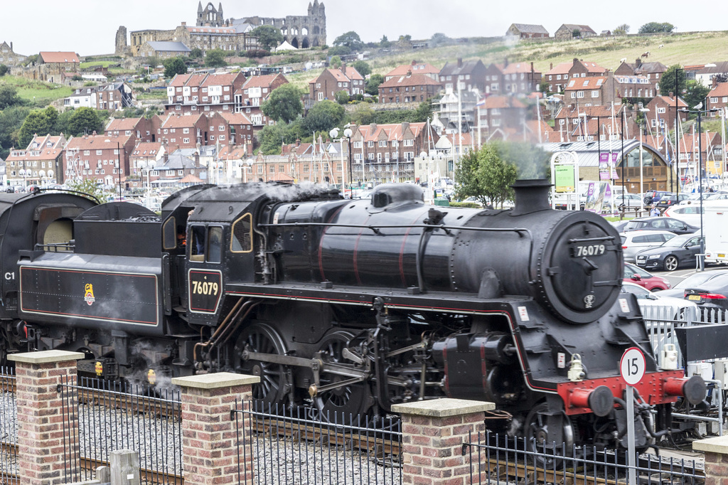 Class 4MT Mogul leaving Whitby #3