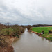 Die Lippe von der Kanalbrücke "Alte Fahrt" aus (Datteln) / 19.02.2022