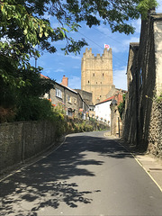 Richmond Castle from the town