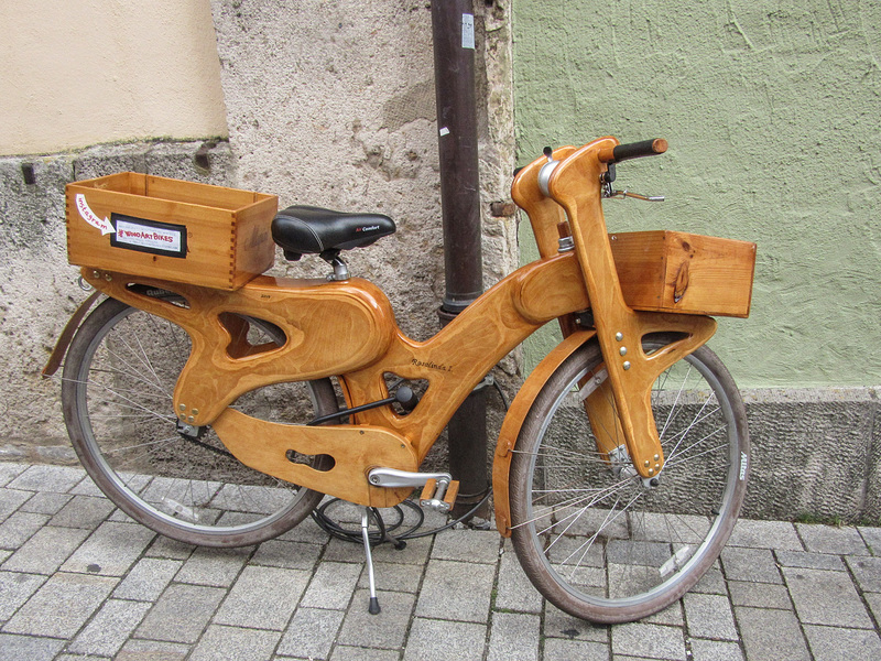 wood art bike