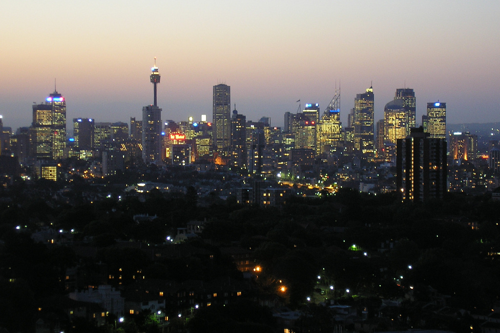 Sydney At Dusk From Bondi Junction