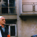 girl and old men in novo brdo