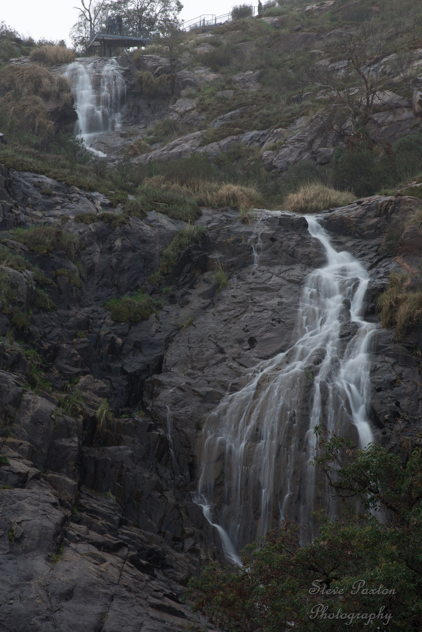 Lesmudie Falls in the Rain