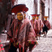 Smile from  Quechua mayors (varayoc) walking to the Sunday mass in Pisac