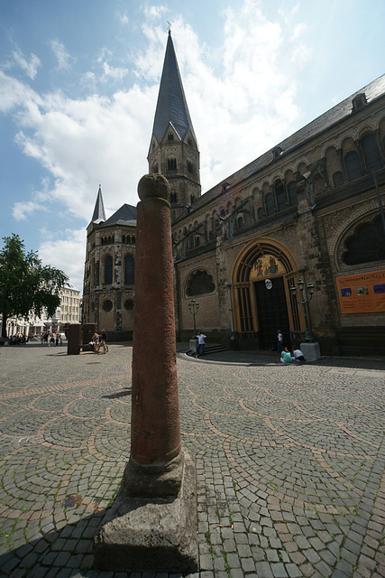 Pillar In Front Of Bonn Cathedral