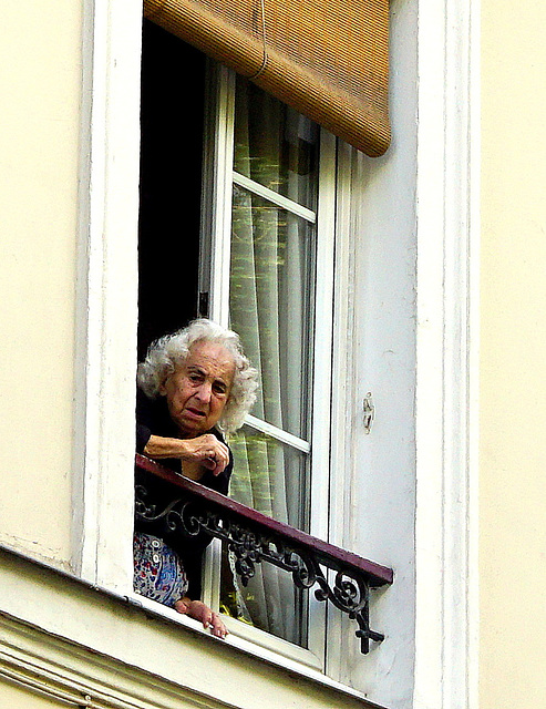 Woman in the window, detail