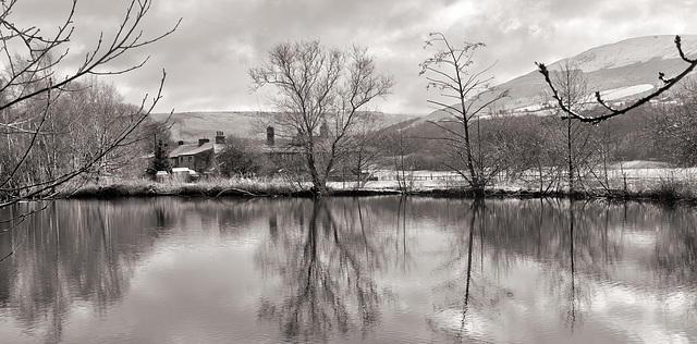 The Manns Pond in winter