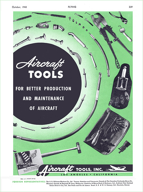 Aircraft Tools Ad, 1943