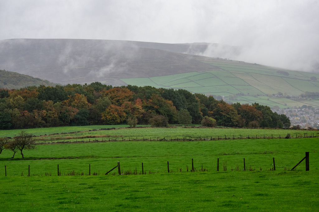 Cloudy and Wet: Looking towards to Kinder Scout