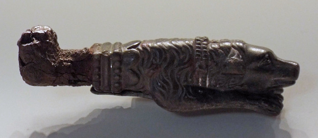 Key with a Handle in the Form of a Dog in the Getty Villa, June 2016