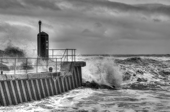 Stormy day at Staithes