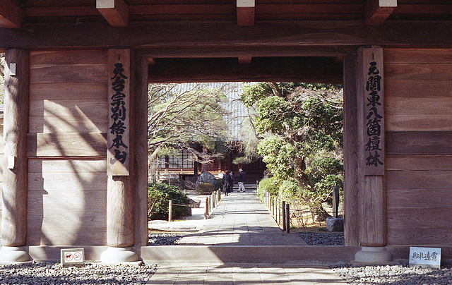 Main gate and a temple