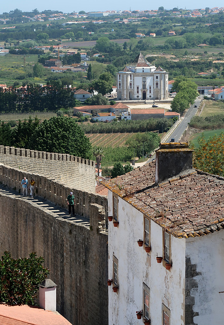 View from the town wall looking west