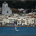 Surfer vor Port de la Selva