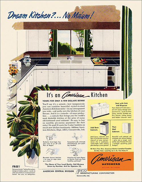 Avco/American Kitchens Ad, 1949