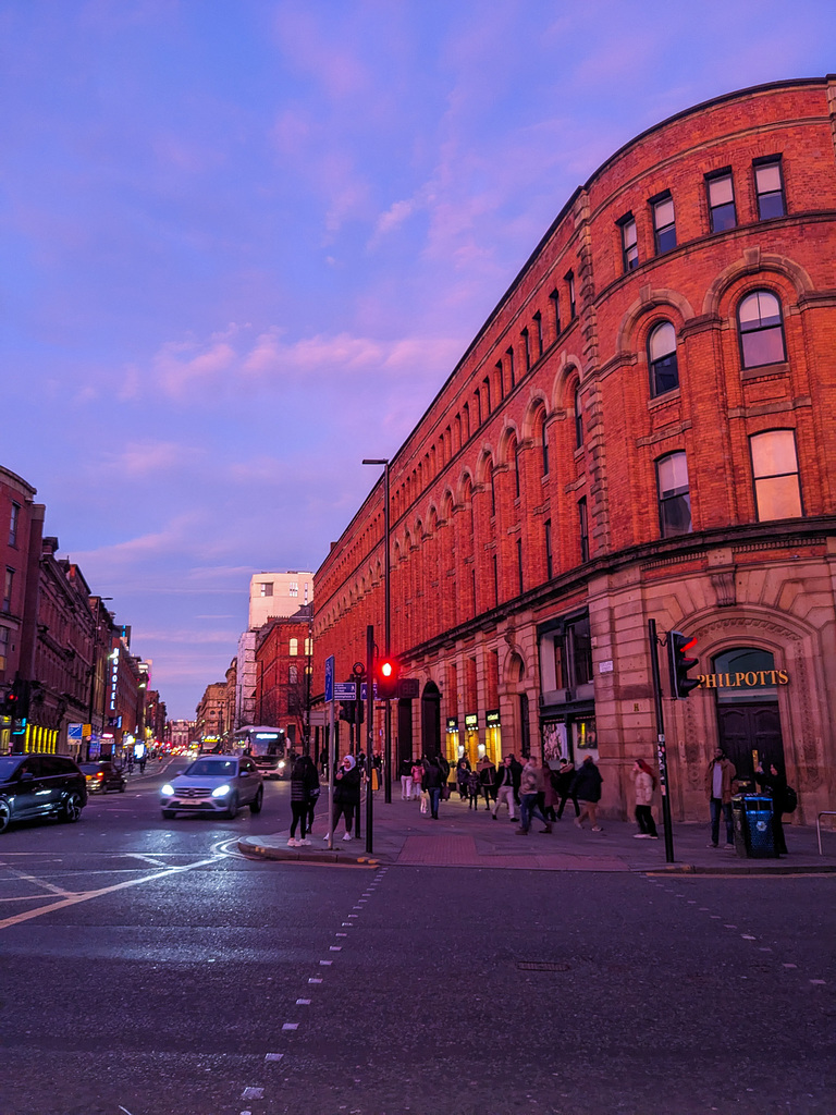 Sunset in Manchester