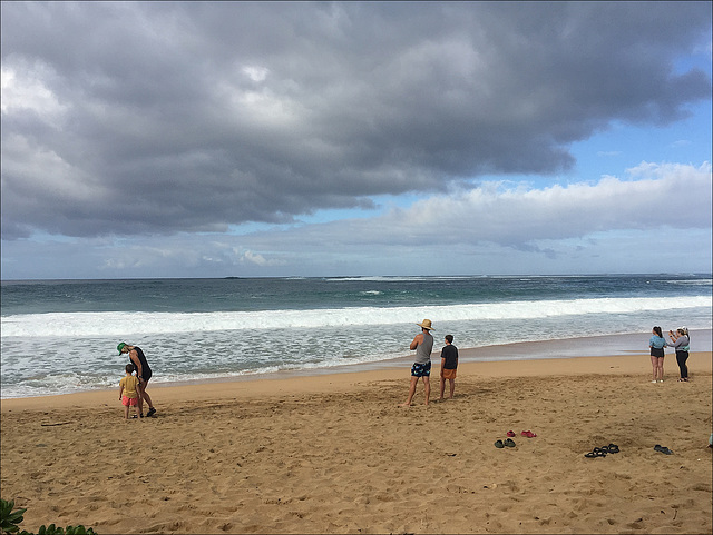 On the beach