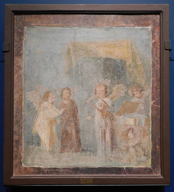 Concert of Psyches Fresco from the House of Marcus Lucretius in Pompeii at ISAW, May 2022