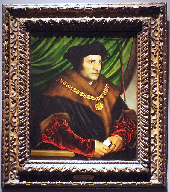 Sir Thomas More by Holbein in the Metropolitan Museum, January 2023