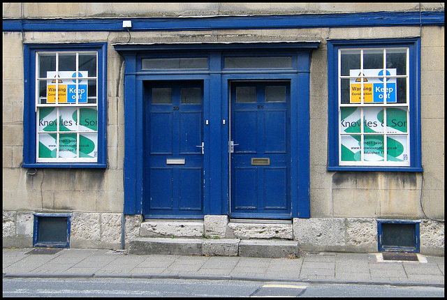 Oxford blue doors