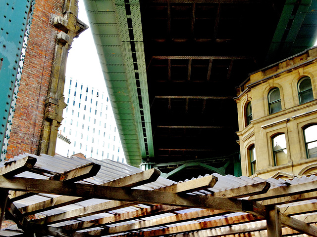 Corrugated Carport Under The Tyne Bridge