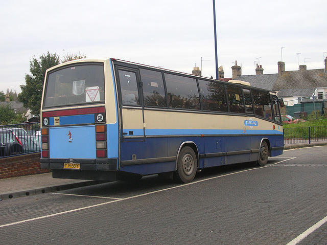 Fareline Bus and Coach TJH 881Y in Bury St. Edmunds - 1 Nov 2008 (DSCN2544)