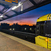 Sunset at the tramstop