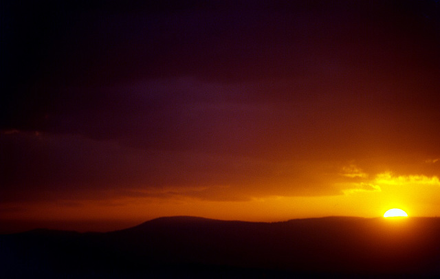 Coucher de soleil dans les Vosges