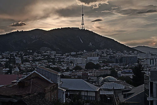 View from our hotel roof terrace, HDR